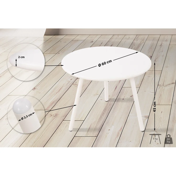 CLP Couchtisch Minot wetterfest und UV-beständig,weiß – Bild 2