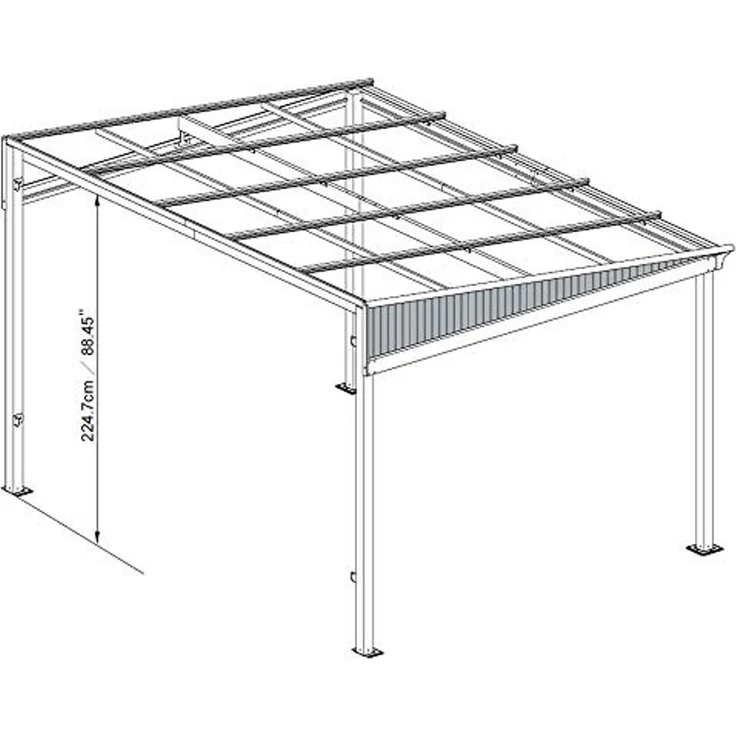 Sojag Aluminium Terrassenüberdachung St. Barth – Bild 6