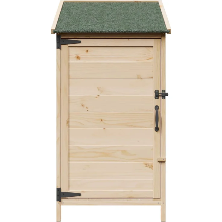vidaXL Gartenschuppen Natur 59 x 56 x 113,5 cm Massivholz aus Fichte 42033436 – Bild 4