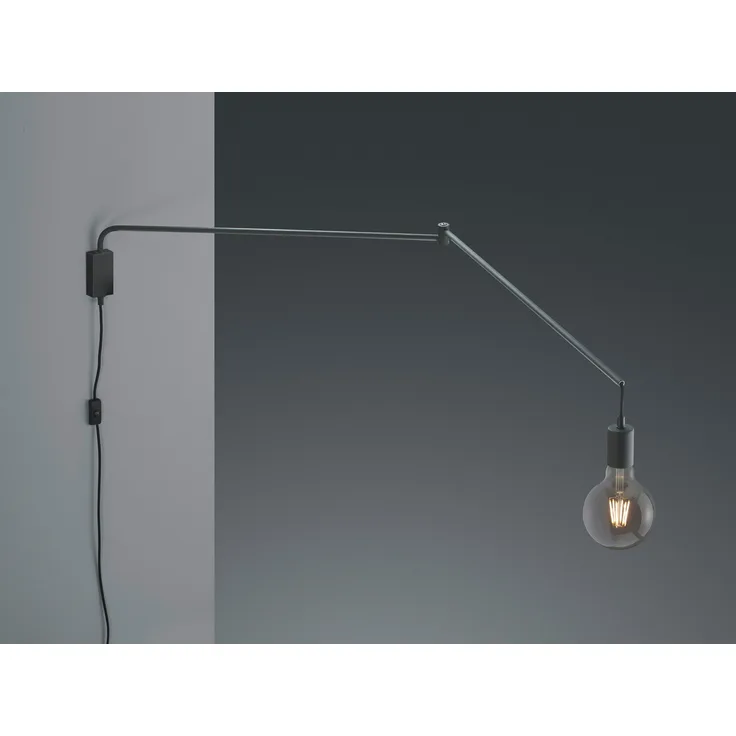 wandleuchte Line 5,5 x 25 x 150 cm 1 x E27 Stahl 10W schwarz