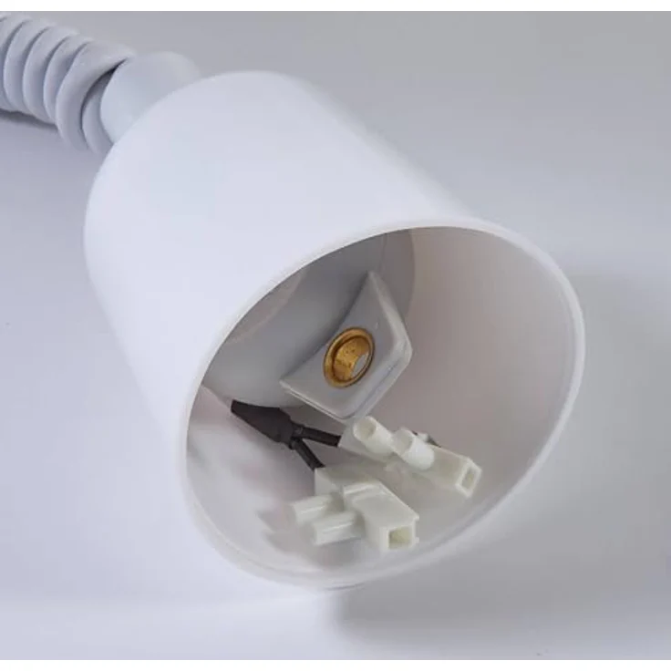 Lindby Hängelampe Nadija, höhenverstellbare Pendelleuchte in Weiß, 43 cm, E27 – Bild 8