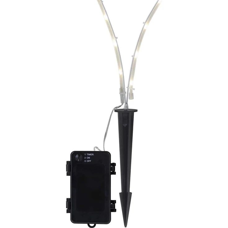 LED-Dekoration "GraveHeart", weiss, 18 ww LED – Bild 4