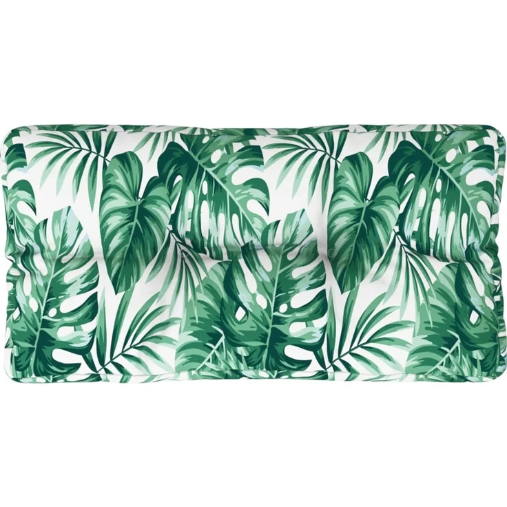 vidaXL Palettenkissen Blattmuster 70x40x12 cm Stoff 360591 – Bild 1