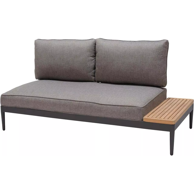 ScanCom Topaz 2-sitzer Sofa Aluminium / Teak