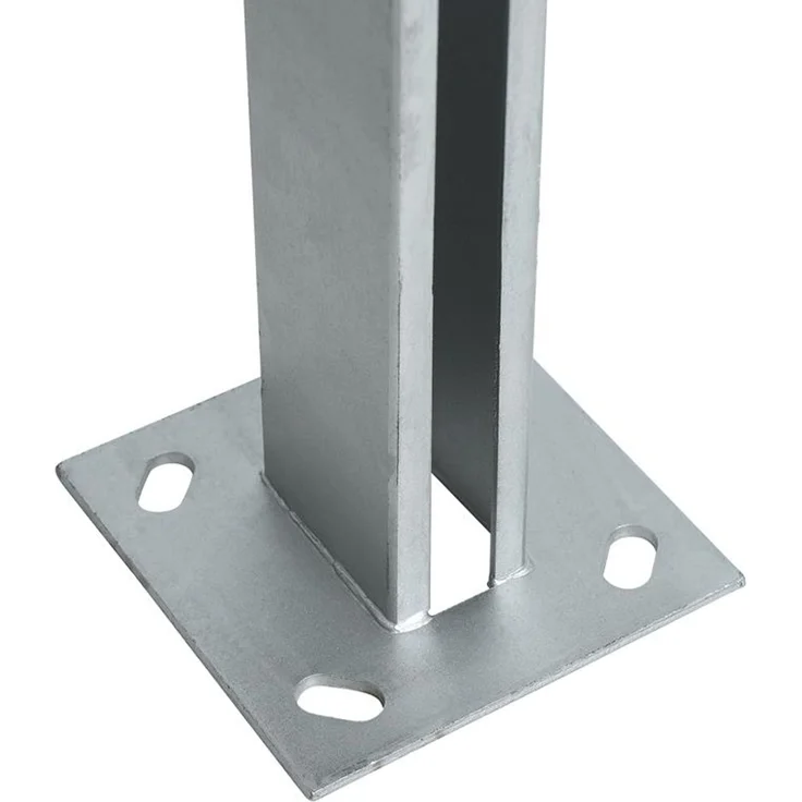 Pfostenträger Aufschraubhülse 10er Set 40x60 mm Doppelstabmatten Zaun Verzinkt – Bild 4