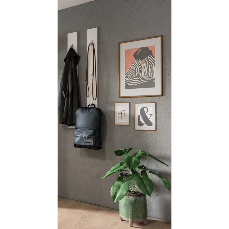Paneel 2er Set (B/H/T: 13x115x3 cm) in weiß hochglanz – Bild 4