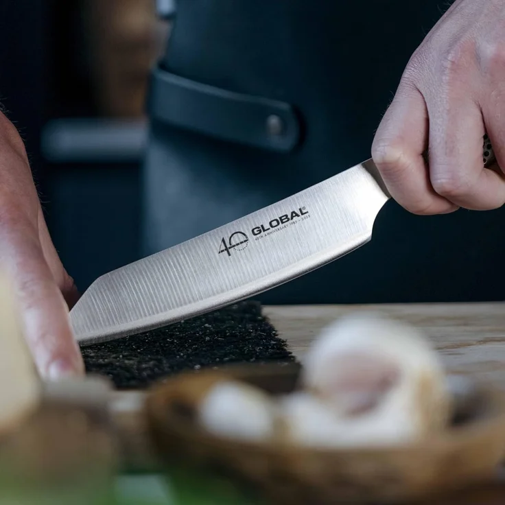 Global Yoshikin GS-110/AB kleines Kiritsuke 15 cm - 40 Jahre Global Jubiläumsmesser – Bild 5