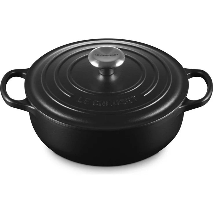 Le Creuset Sauteuse Bräter rund Signature 24 cm Schwarz - Schwarz - 20 bis 24 cm – Bild 3