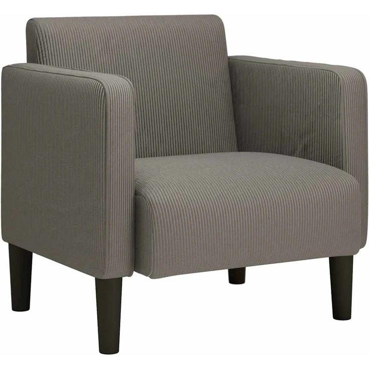 vidaXL Sessel mit Armlehnen Hellgrau 54 cm Cordstoff 4100515 – Bild 1