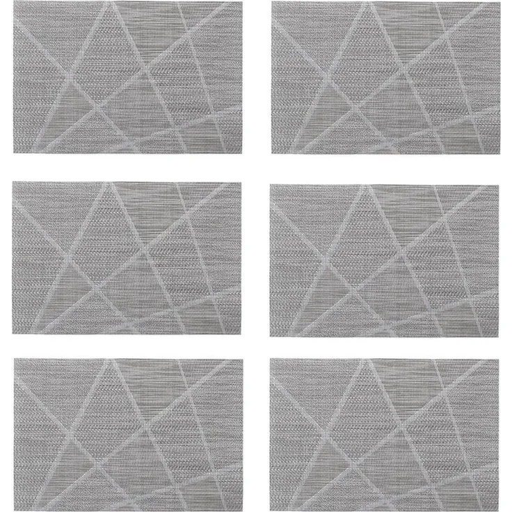 Zeller Present Platzset, (Set), stylisches Muster, 6-teilig, Kunststoff, 30 x 45 cm