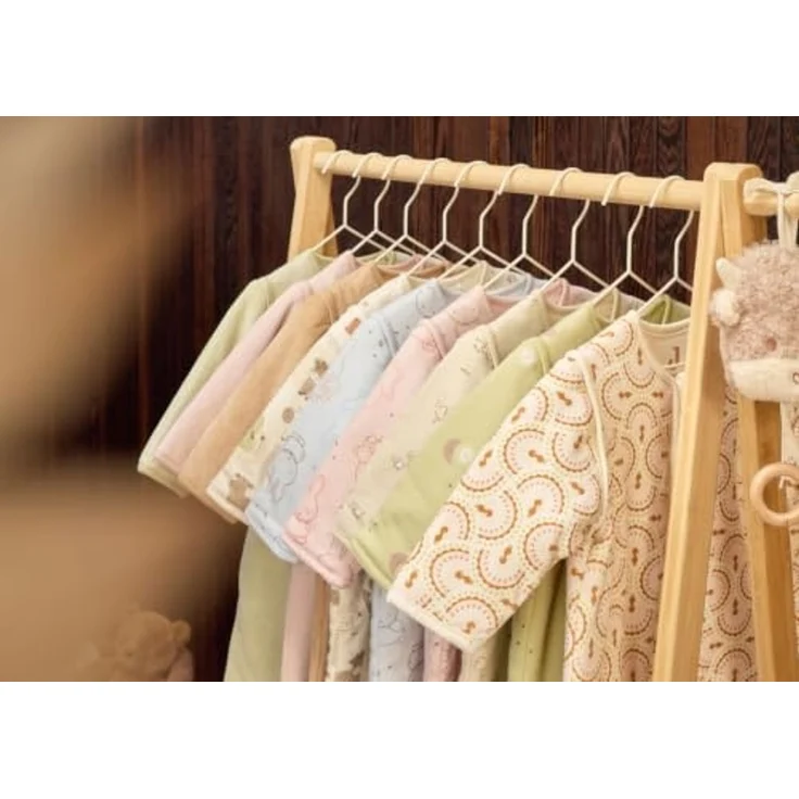 Jollein Schlafsack Baby - 110 cm - 2.0 bis 3.0 TOG - Baumwolle - Abnehmbare Ärmel - Winterschlafsack - Auch für Frühling & Herbst - Velvet Silk Rose – Bild 7