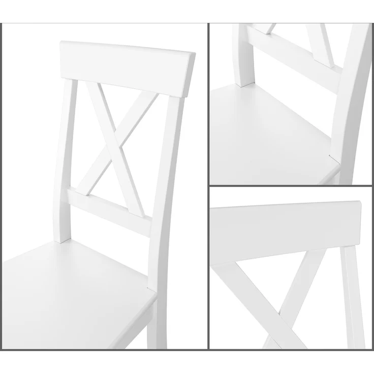 Küchenstuhl Massivholzstuhl Esszimmerstuhl Kiefer Stuhl 90.71-23Kiefer weiß – Bild 6