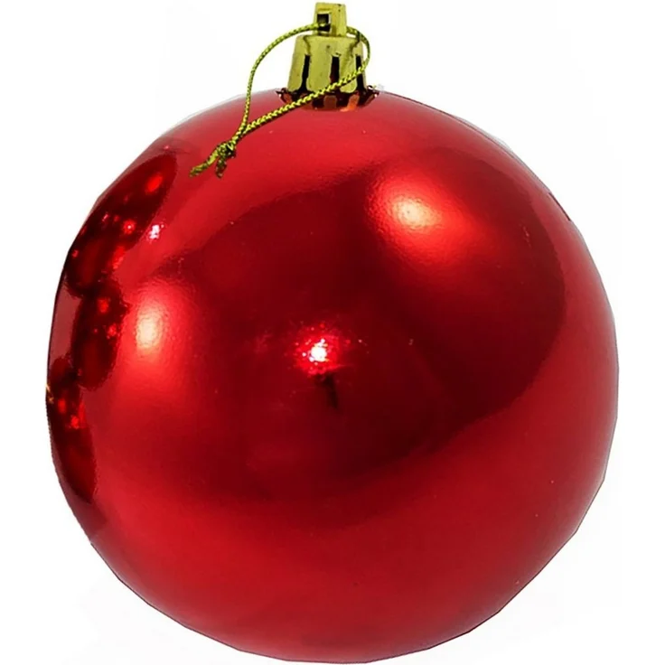 Annastore Weihnachtsbaumkugel Weihnachtskugeln aus Kunststoff zum Hängen für den Außenbereich (6 St), Frost und Wetterfest, Outdoor Weihnachtkugeln – Bild 2