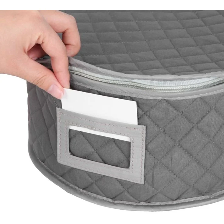 Relaxdays Aufbewahrungsbox für Geschirr Set – Bild 5