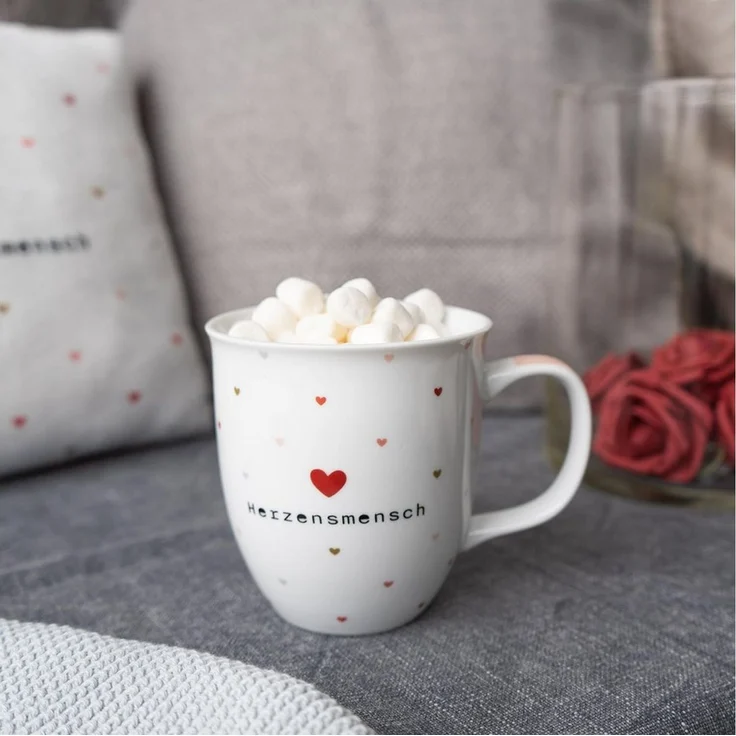 Tasse Tee- Kaffeetasse Kaffeebecher 40cl Geschenk Sheepworld HERZENSMENSCH 73796 – Bild 2