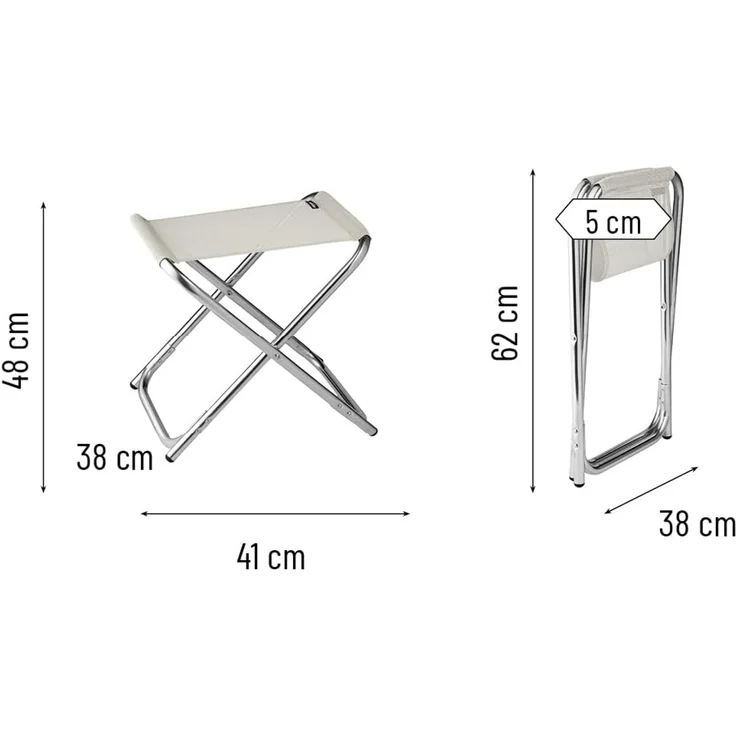 Lafuma Camping Klapphocker ALU PL LFM1443.9869 Seigle Beige – Bild 3