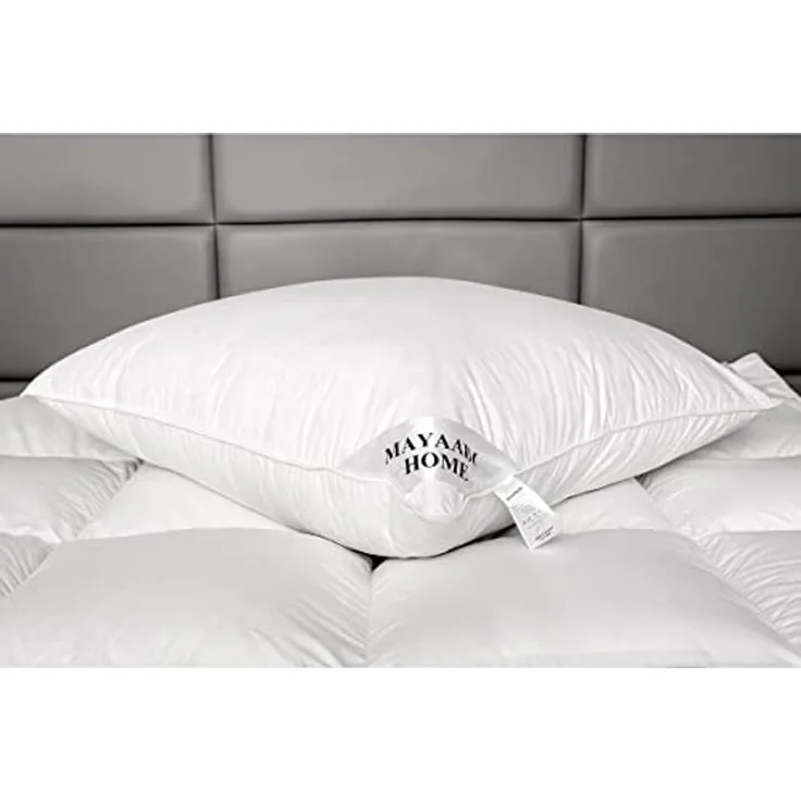 Mayaadi-Home HS91 Kopfkissen Baumwolle3 Kammer Weiß 80x80 cm 1400 Gramm