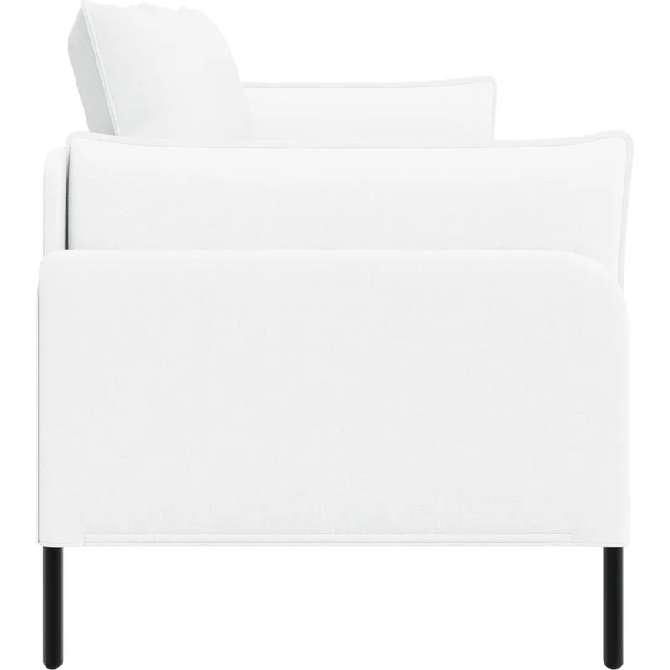 vidaXL 3-Sitzer-Sofa Weiß 222 x 81 x 89 cm Stoff 42048639 – Bild 4