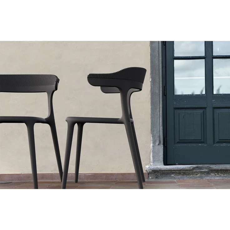 Papatya Luna Sessel-Stripe schwarzer Stuhlsitz, Oberteil Schwarz – Bild 5