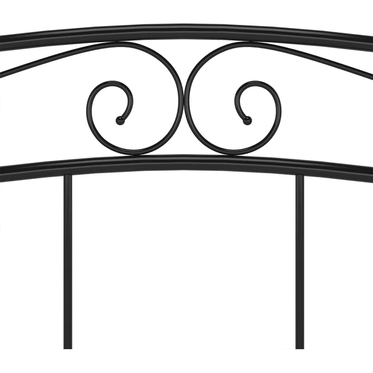 vidaXL Metallbett, 160x200 cm, Schwarz – Bild 4