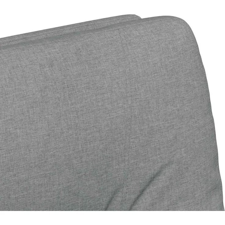 vidaXL Esszimmerstühle mit Rollen 2 pcs Hellgrau 57 x 67 x 95 cm Stoff 42017847 – Bild 7