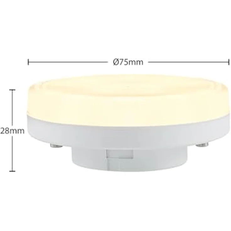 Arcchio GX53 6W LED Lampe, energiesparende Leuchte für Wohnzimmer, Esszimmer, Schlafzimmer, Küche und Flur – Bild 2
