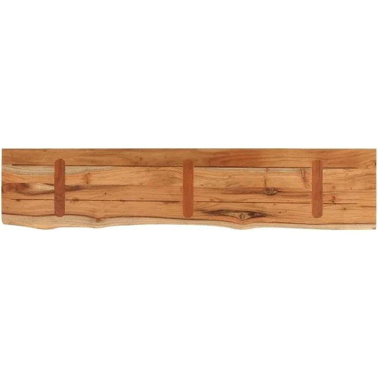 vidaXL Baumkante ohne Halterungen, Massivholz Akazie natur, 140 x 30 x 2,5 cm – Bild 6