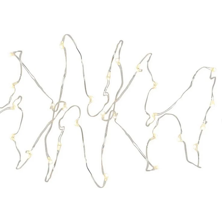 LED-Draht-Kette "Dew Drops", 40 warmweiße LED – Bild 3