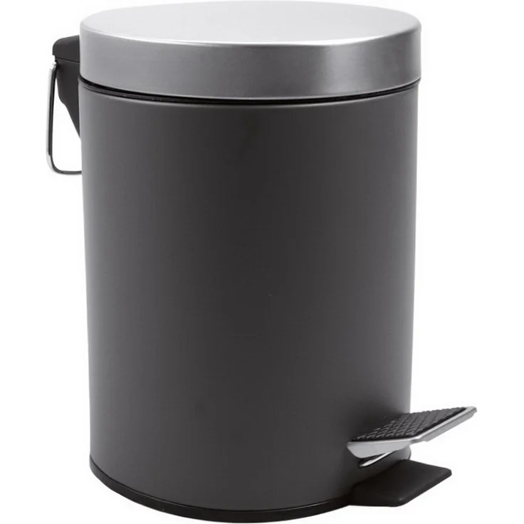 HomeLine 12 L Tretmülleimer Tret-Abfalleimer Mülleimer 613-400543 grau – Bild 1