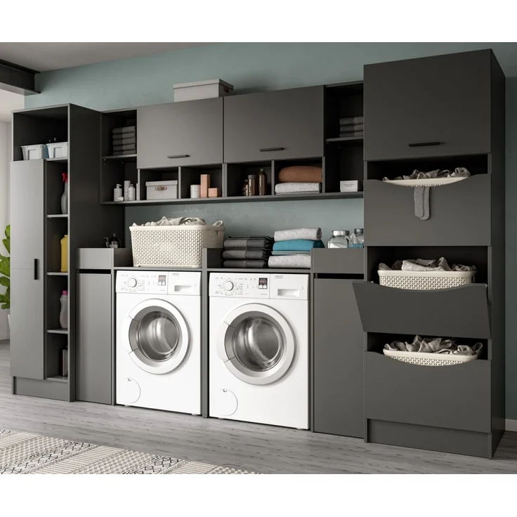 Waschmaschinenumbau Set Flexy in grau 300 x 196 cm – Bild 1