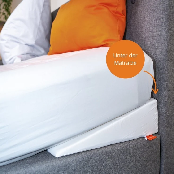 Matratzenkeil und Bücherkissen sleepling, formstabil, atmungsaktiv, druckentlastend, Bezug aus 100% Polyester – Bild 3
