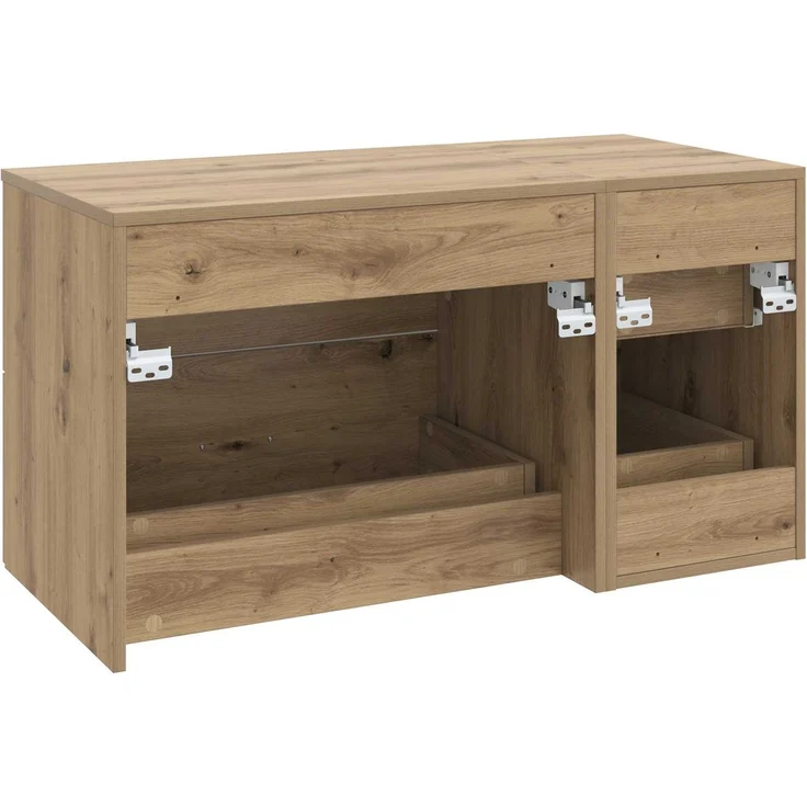 vidaXL Badezimmerschrank-Set 2 stk. Artisan-Eiche 92,5 x 44,5 x 50 cm 3404023 – Bild 5