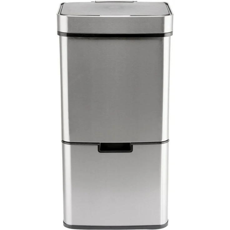 Ribelli Mülltrennsystem Sensor Mülleimer, 4 Fächer, Mülleimer Küche, 72L, Silber, Abfalleimer mit Sensor – Bild 3