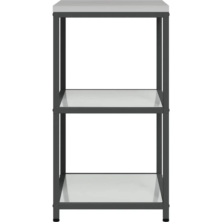 vidaXL Küchenregal HATTEM Silber 60 x 50 x 92 cm Stahl 874966 – Bild 8