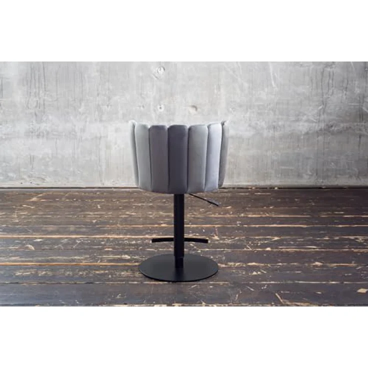 Kawola Barhocker Jada, höhenverstellbar mit 360° Drehfunktion, Grau und Schwarz, Kunststoff, 55x85x53 cm, Esszimmer Barmöbel – Bild 6