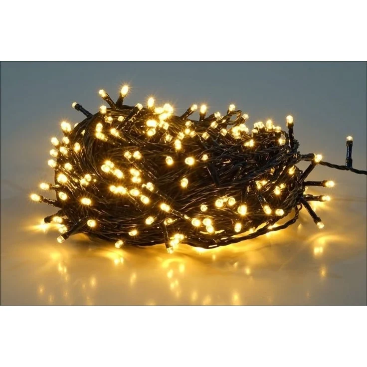 Spetebo LED-Lichterkette Weihnachts Lichterkette warm weiß - 240 LED / 18 m, 240-flammig, Garten Deko Beleuchtung für Außen und Innen – Bild 2