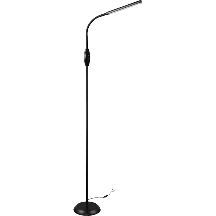 Reality Leuchten Stehleuchte TORO LED BH 21x145 cm grau Stehlampe Leseleuchte Deckenfluter Bogenleuchte