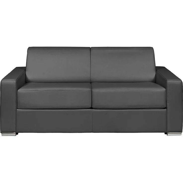 Vente-unique - CALITO - Schlafsofa - Plastik - Kunststoff (PVC), Metall - Grau - 194 x 223 x 85 cm – Bild 3