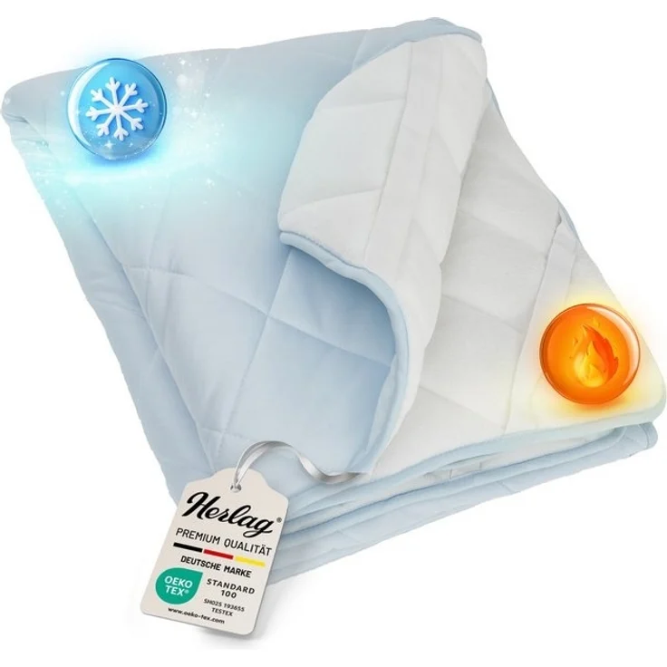 Matratzenauflage 2-in-1 Ganzjahresauflage Sommer- & Winter Kühlend & Wärmend Herlag – Bild 4
