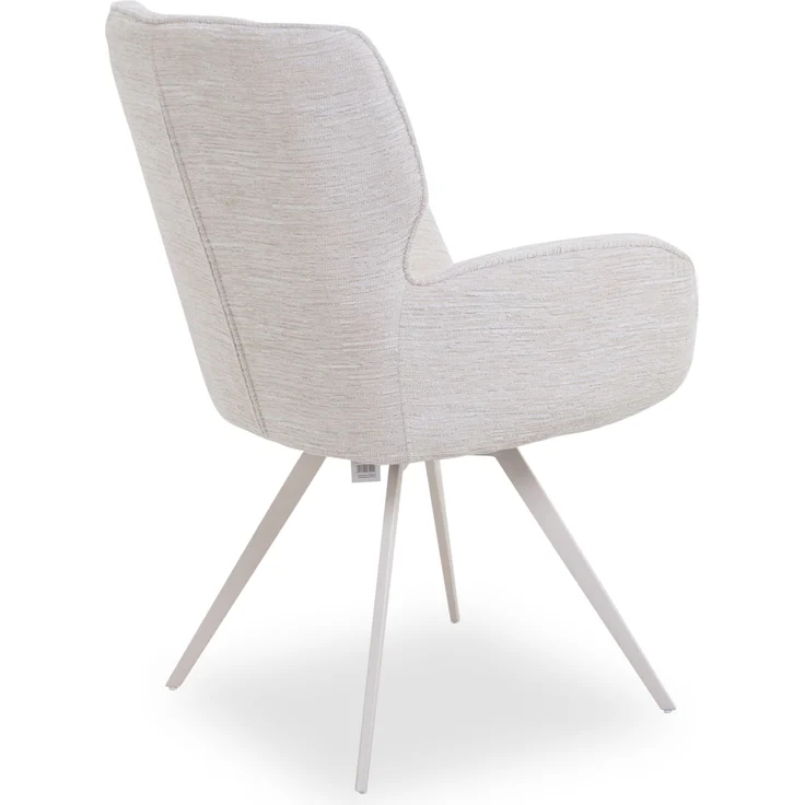 Polsterstuhl SANSIBAR HELLAND BHT 65x91x59 cm beige Esszimmerstuhl Freischwinger Schwingstuhl – Bild 3