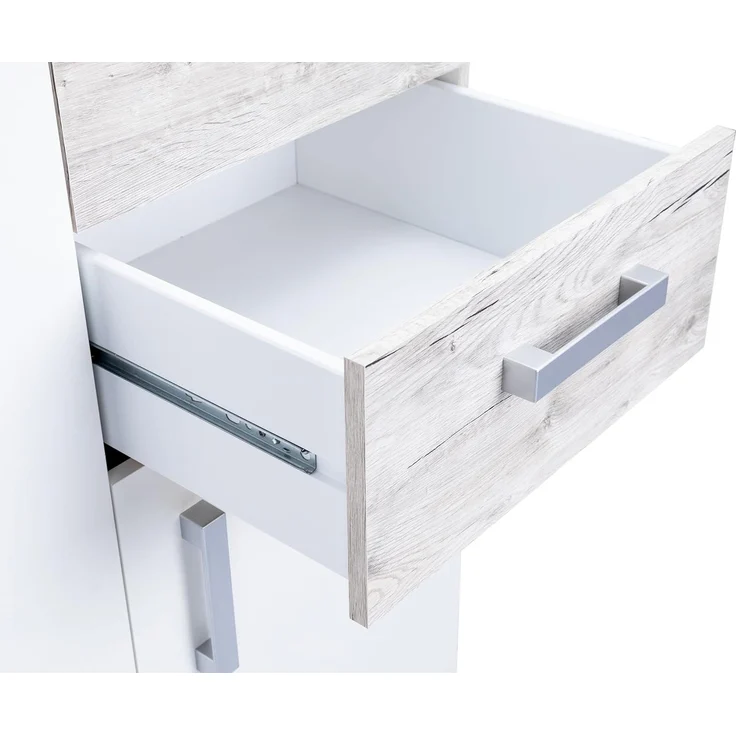 Arthur Berndt 'Bente' Kleiderschrank 4-türig für Babyzimmer Kinderzimmer Schlafzimmer Eiche Sand / Weiß – Bild 6