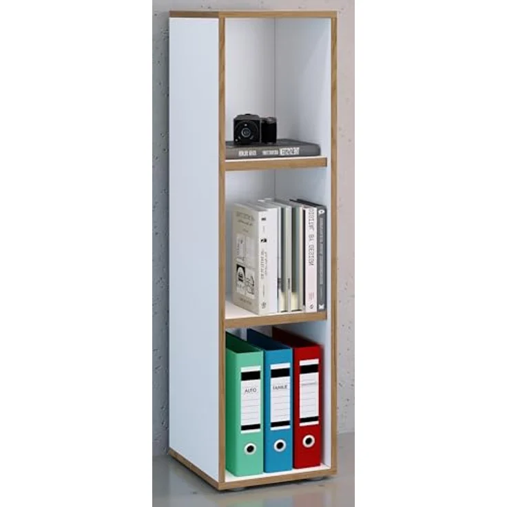 VCM Büroregal & Bücherregal Salia 920712 Weiß H. 110 x B. 30 x T. 32 cm – Bild 5