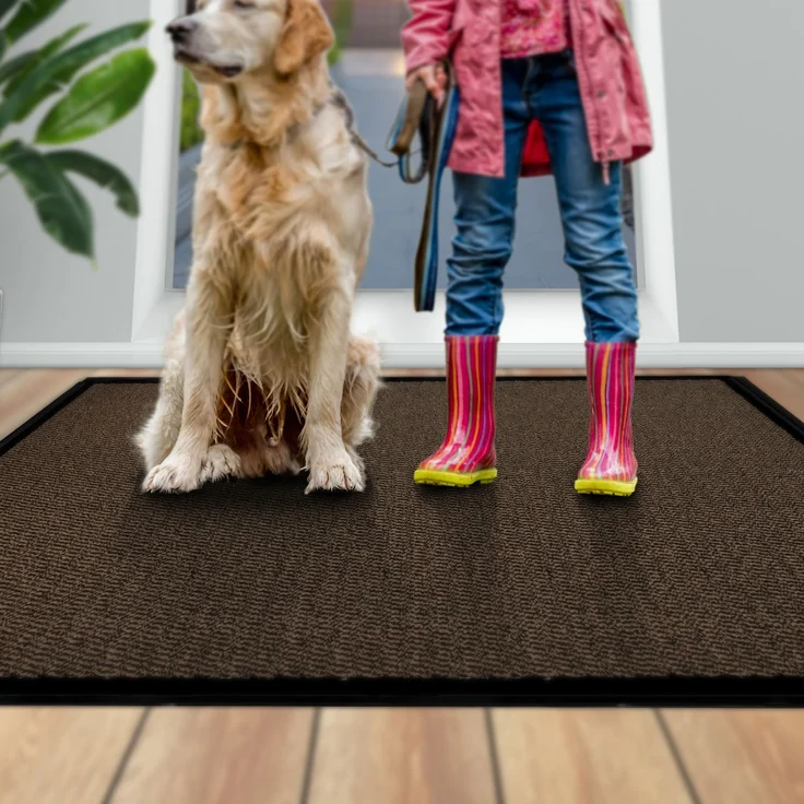 Furni24 Fußmatte - Braun-Schwarz, 90 x 150 cm – Bild 10