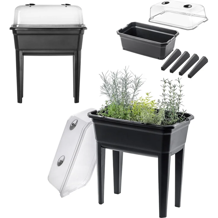 KADAX großes Mini-Gewächshaus, Mini-Gewächshaus, Heimgewächshaus, Setzlinge, 60 cm, 30 l – Bild 1