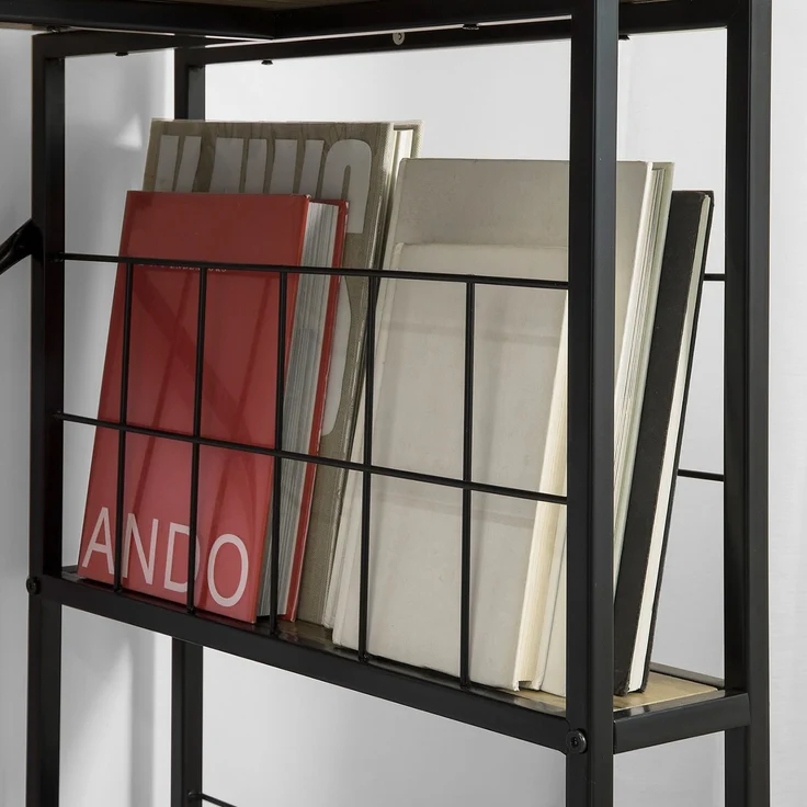 SoBuy FWT61-N Schreibtisch, MDF, PVC-Furnier, Holzfarben, 118 x 75 x 48 cm – Bild 8