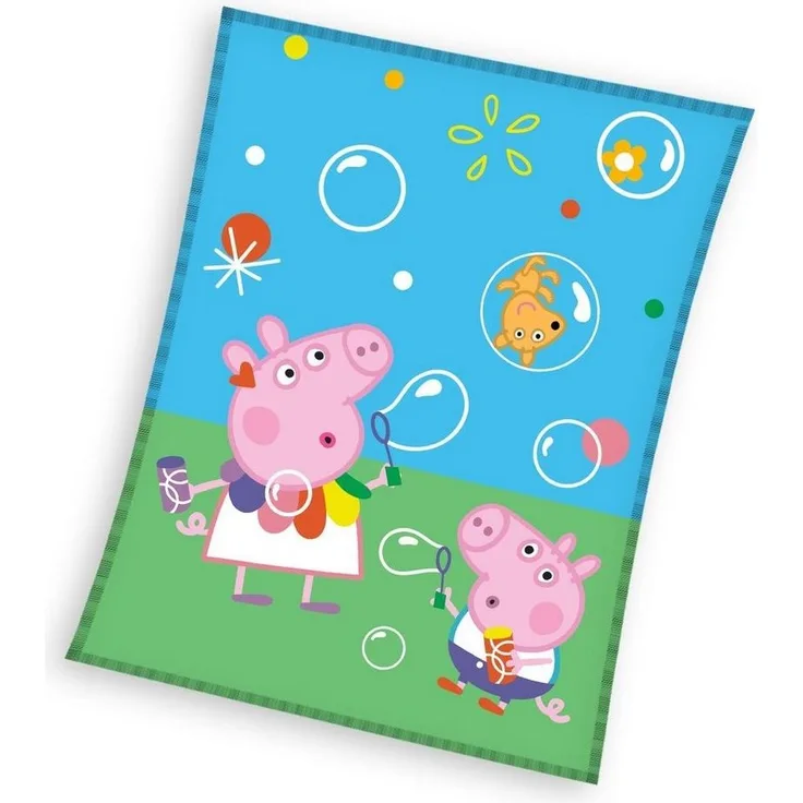 Kinderdecke Peppa Pig Fleecedecke Kuscheldecke 130 x 170 cm, Peppa Pig, Kuscheldecke