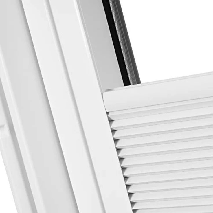 ventanara Dachfensterplissee Dachfenster passend für Velux Fenster Weiß Verdunkelung S06 – Bild 5