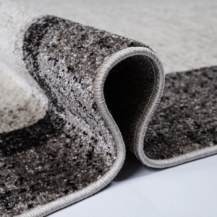 oKu-Tex Teppich Kurzflorteppich, modern, geometrisches Muster, Wohnzimmerteppich, rechteickig, Höhe: 11 mm, Teppich Wohnzimmer, Designteppich, meliert, weicher und dichter Flor – Bild 2