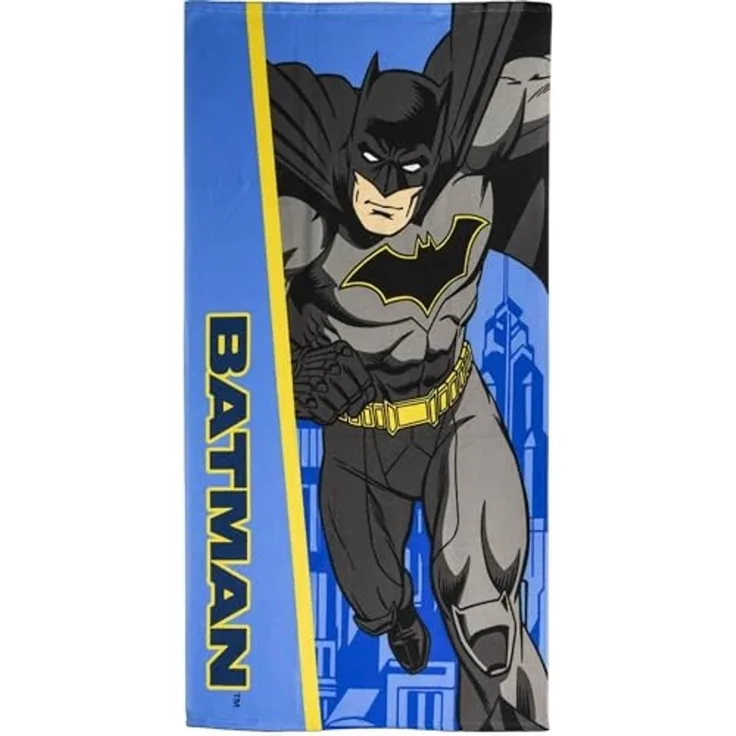 Strandtuch Kinder Jungen Batman Badetuch 70x140 cm Urlaub Must Haves