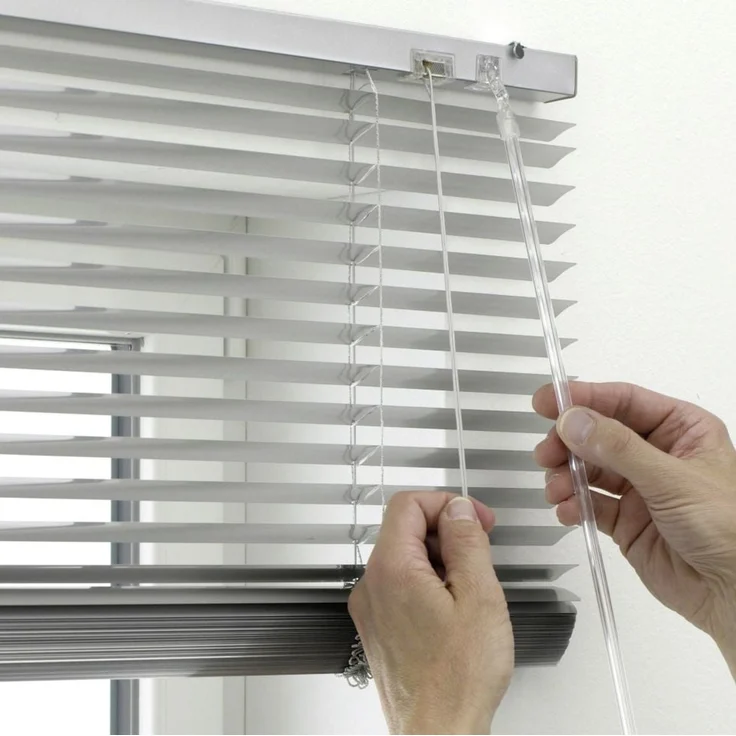 GARDINIA Alu-Jalousie, Sicht, 25 mm, Silber, 130x110 cm – Bild 2